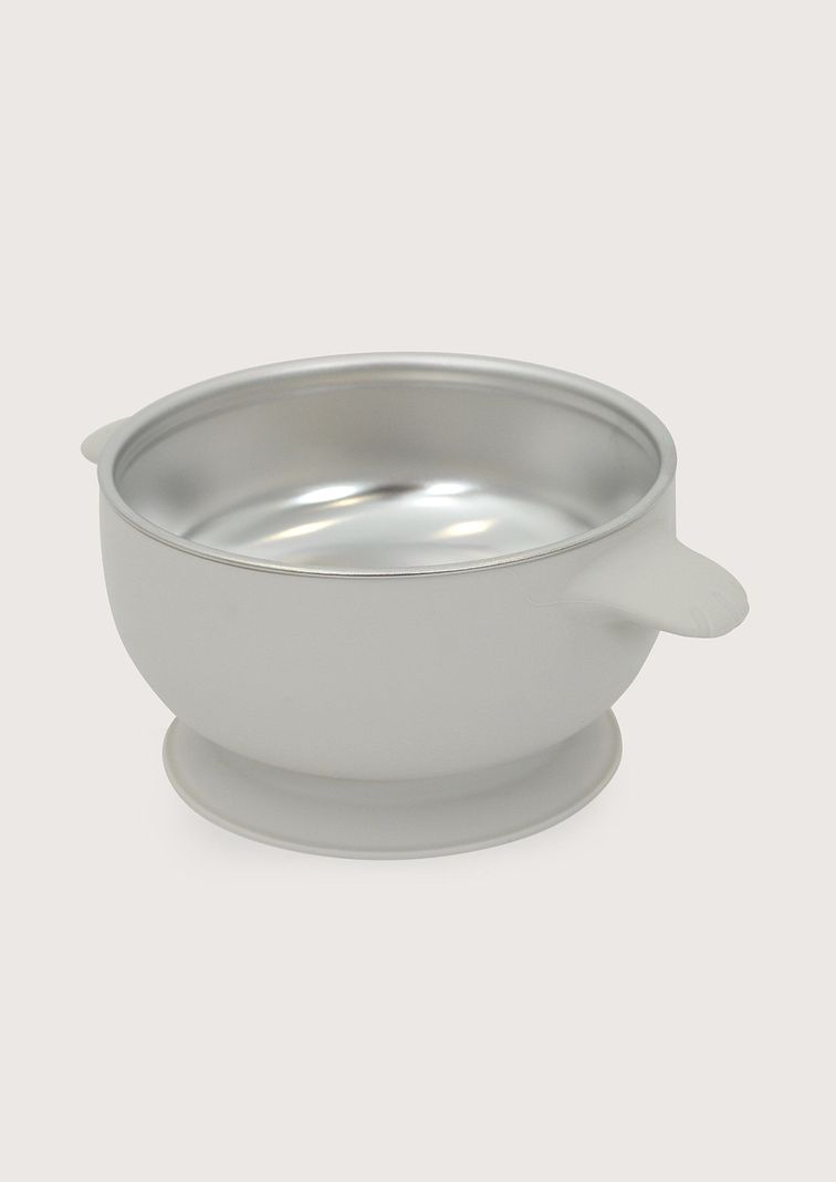 Bowl antideslizante con acero inoxidable gris
