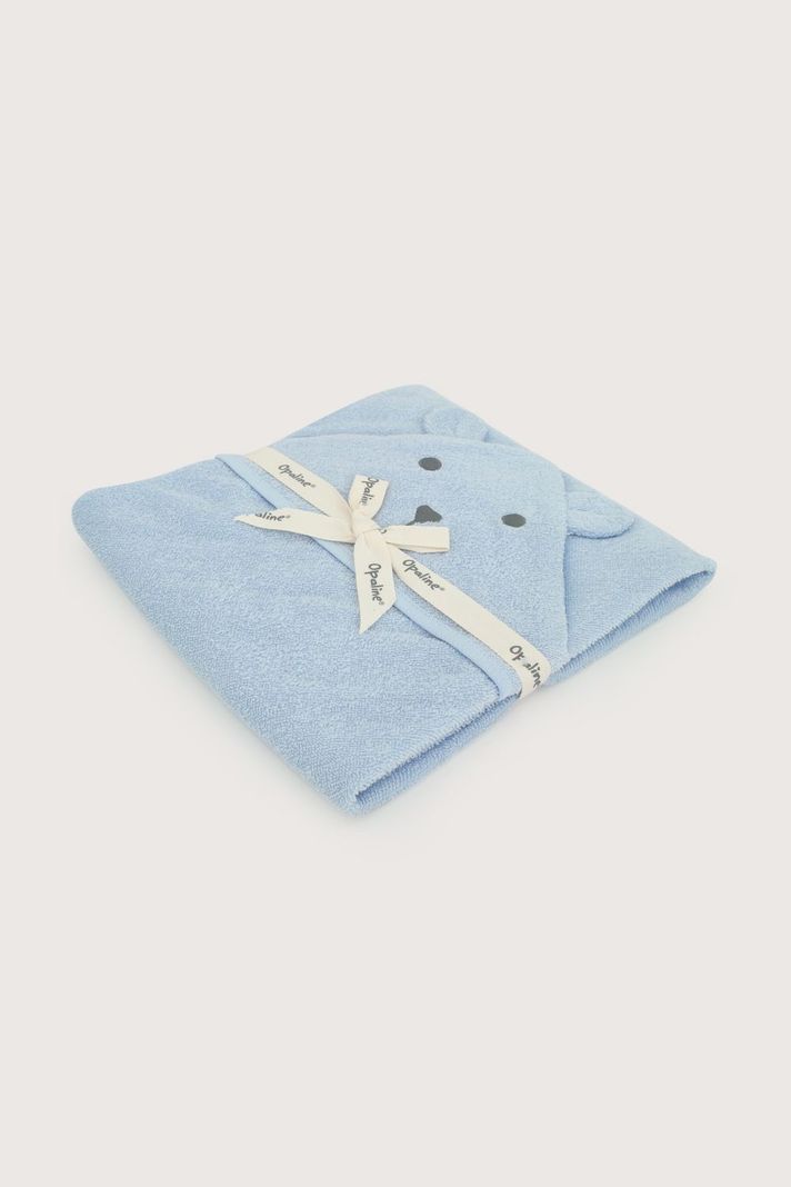 Capa de bano de nino celeste