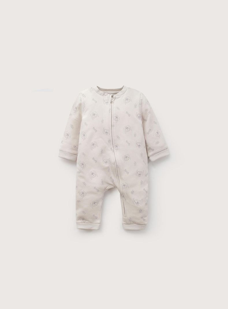 Oso Bebe Nino Estampado Blanco Recien Nacido