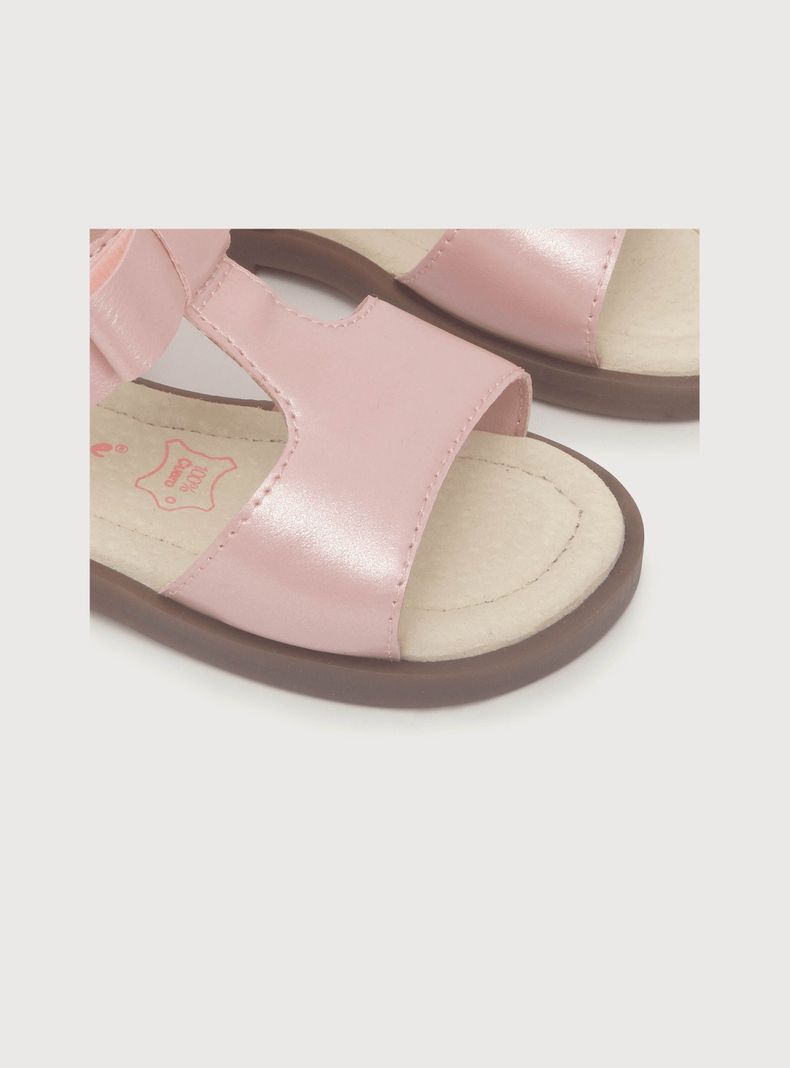 Sandalia De Niña Metalizada Rosado (18 A 21) Opaline-5