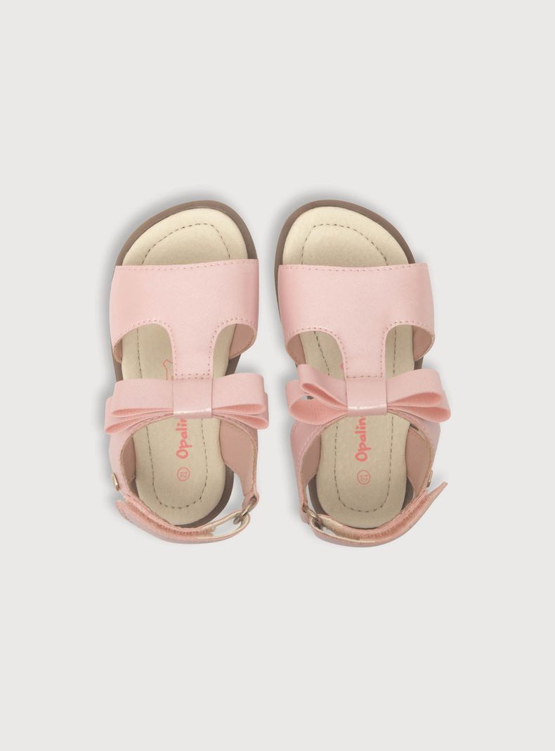 Sandalia De Niña Metalizada Rosado (18 A 21) Opaline-3