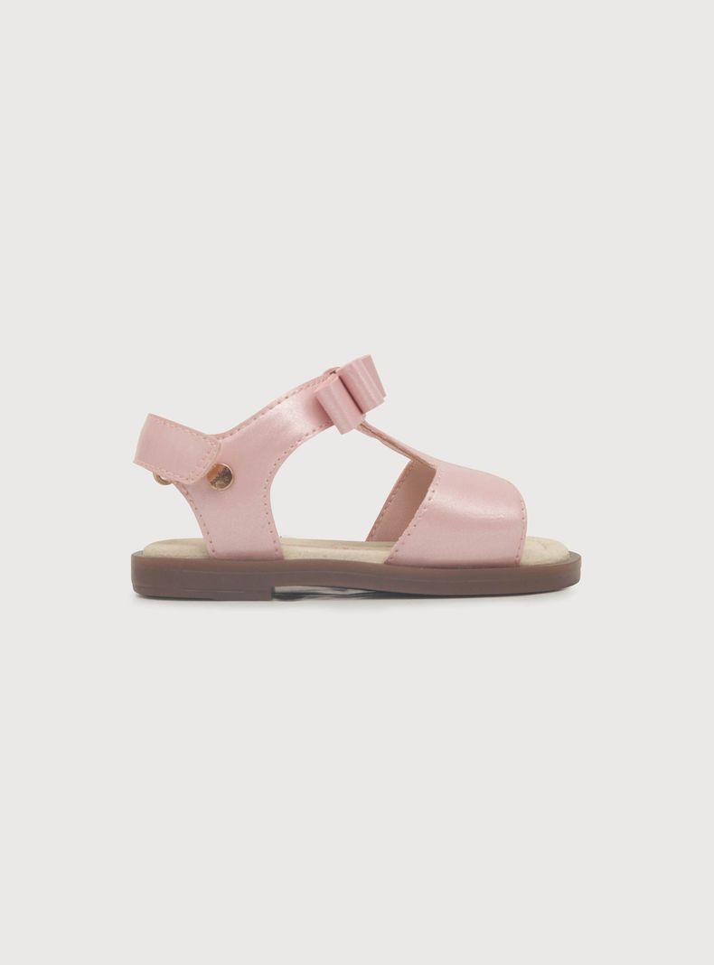 Sandalia De Niña Metalizada Rosado (18 A 21) Opaline-1