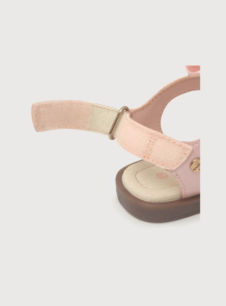 Sandalia De Niña Metalizada Rosado (18 A 21) Opaline-4