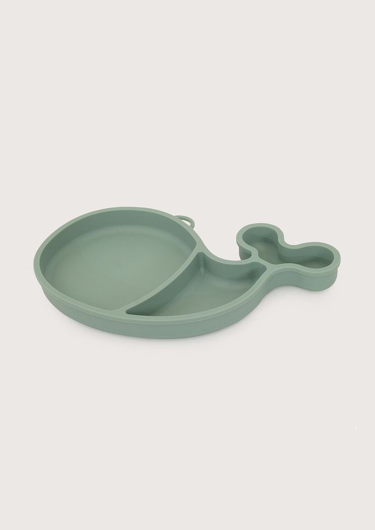 Plato ballena verde