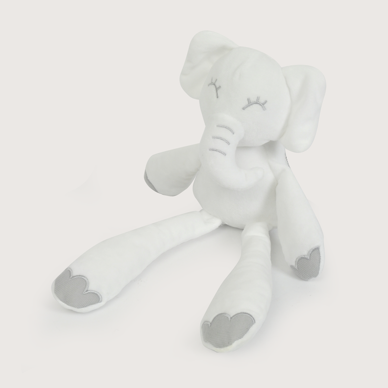 Elefante de peluche Blanco