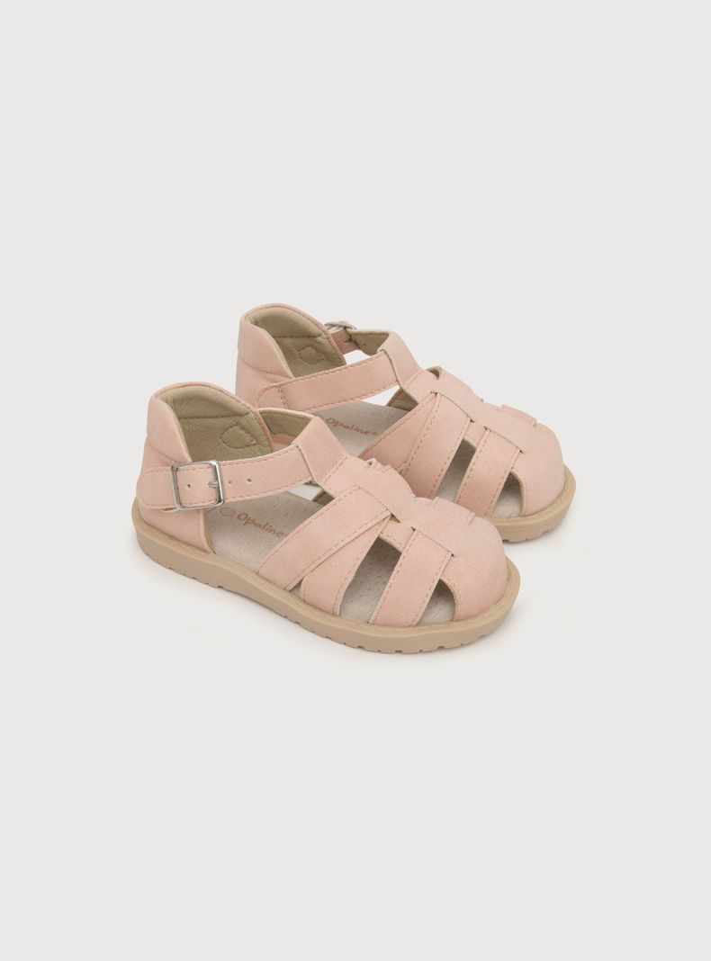 Sandalia De Niña Hebilla Rosado (18 A 21) Opaline-0