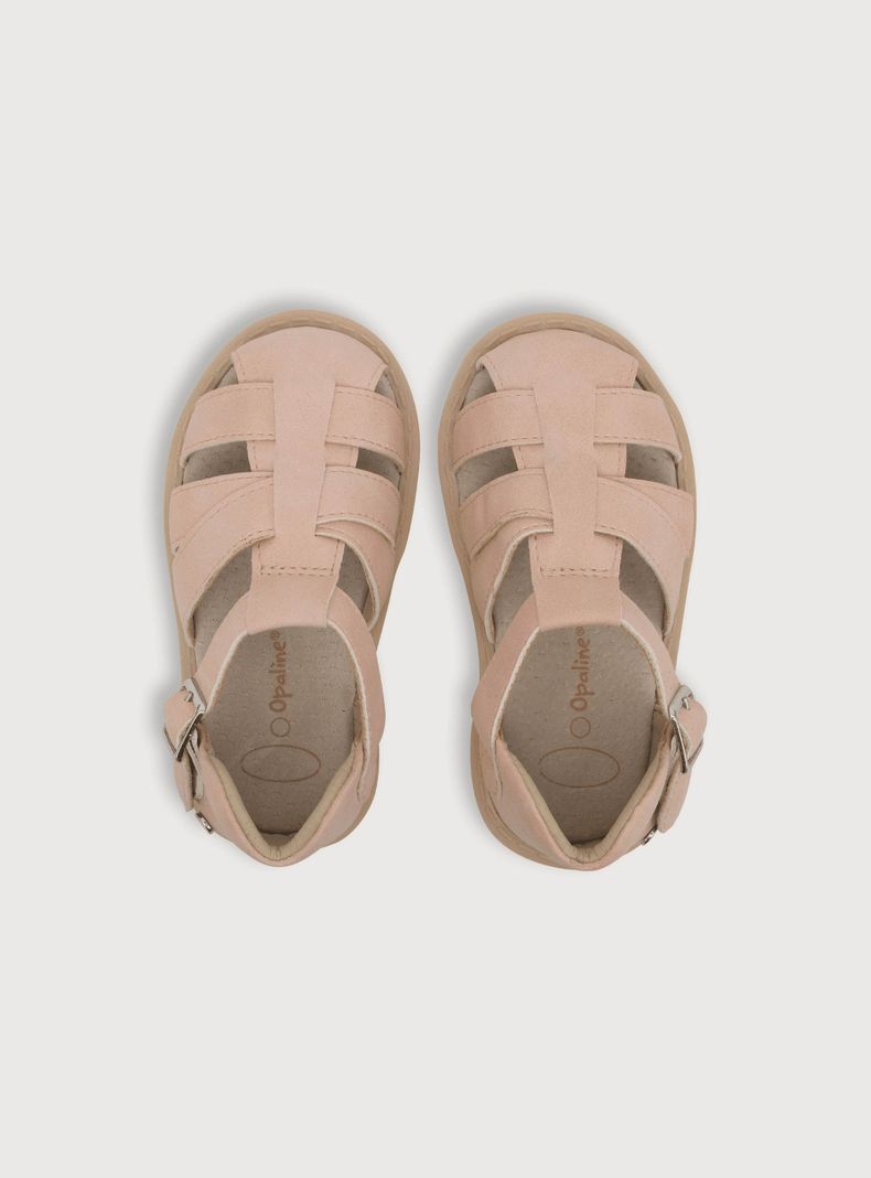 Sandalia De Niña Hebilla Rosado (18 A 21) Opaline-3