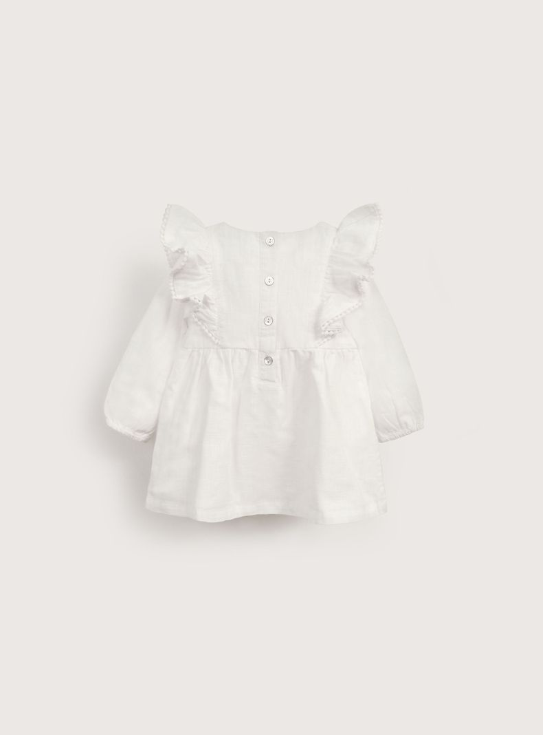 Vestido Niña Blanco 39836 Opaline-1