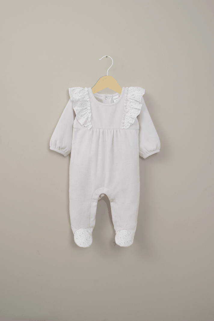 Osito lila estampado de bebé niña Opaline