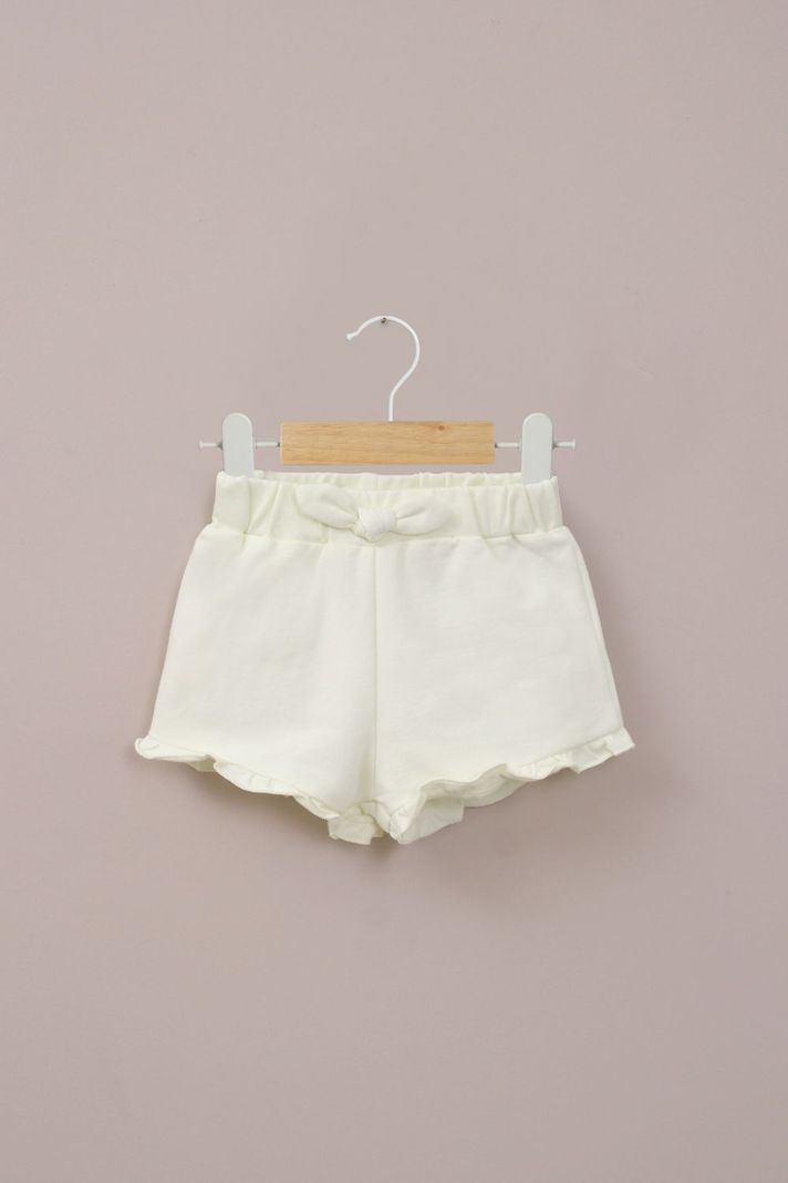 Short amarillo de bebe nina