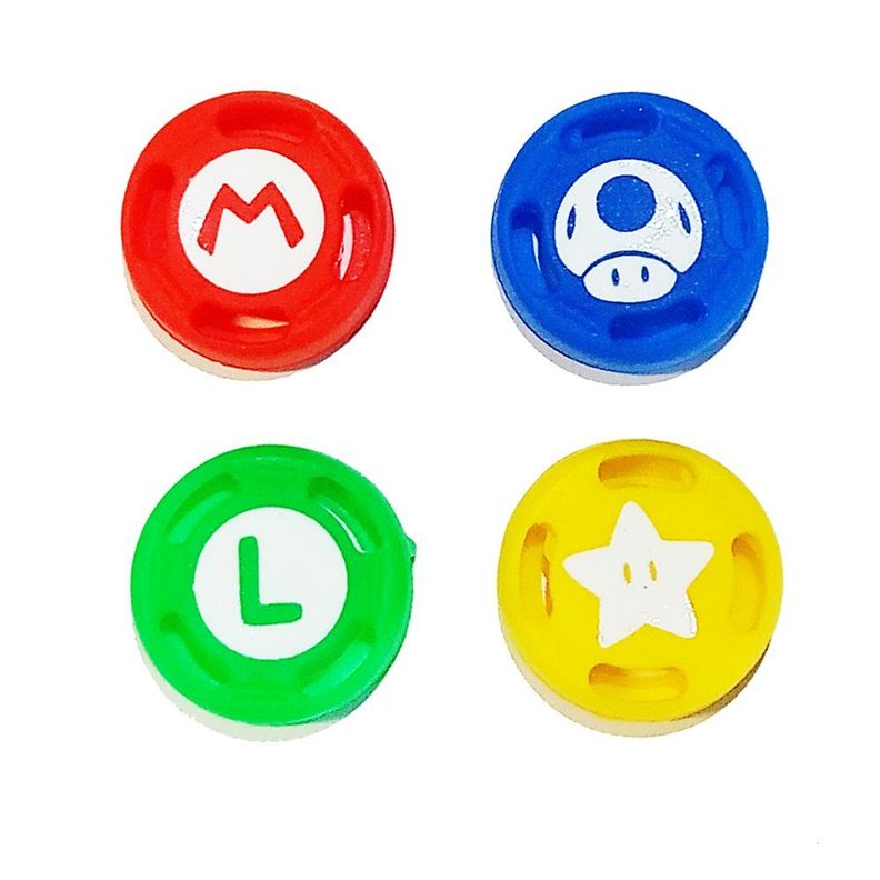 X4 Protectores Joycon Thumb Grips Silicon Nintendo Switch-0