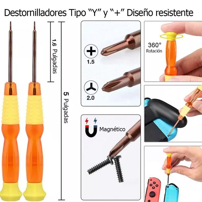 Kit Destornillador Compatible Nintendo Switch-2
