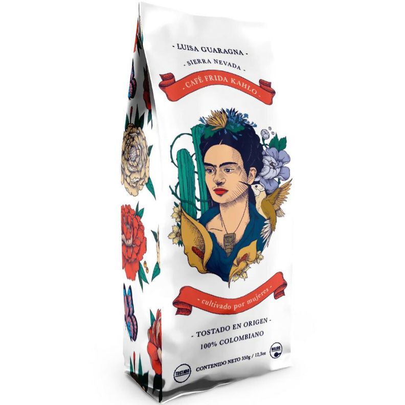 Cafe en Grano Molido Frida Kahlo Amor Perfecto Luisa Guaragna 350g-0