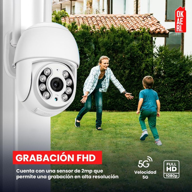 Cámara Ip Con Sensor De Movimiento Impermeable Wifi Full Hd-6