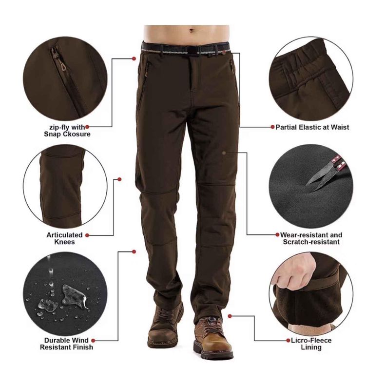 Pantalon Termico Softshell Impermeable-7
