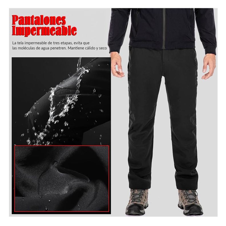 Pantalon Termico Softshell Impermeable-9