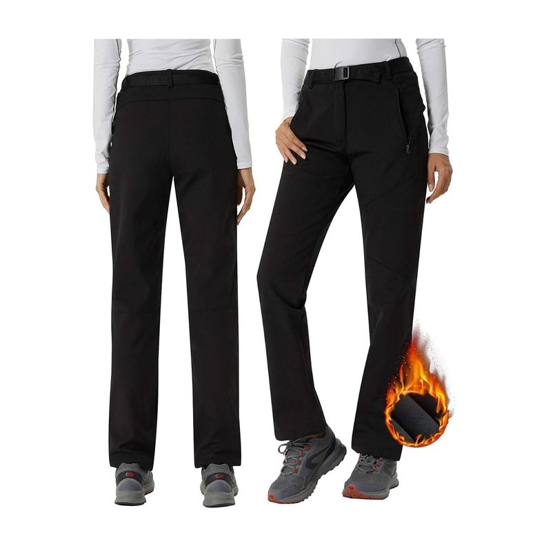 Pantalon Termico Impermeable Softshell Con Micropolar Mujer-1