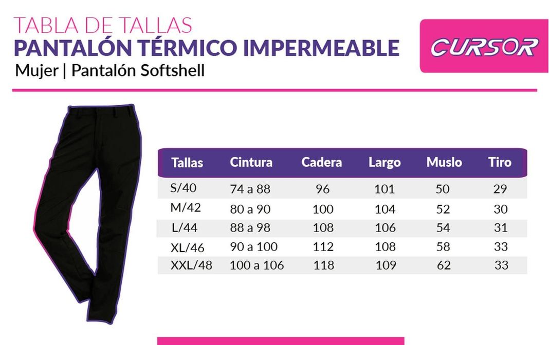 Pantalon Termico Impermeable Softshell Con Micropolar Mujer-9