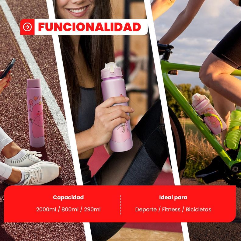 Botellas de Agua Motivacional 2L 3 en 1-4