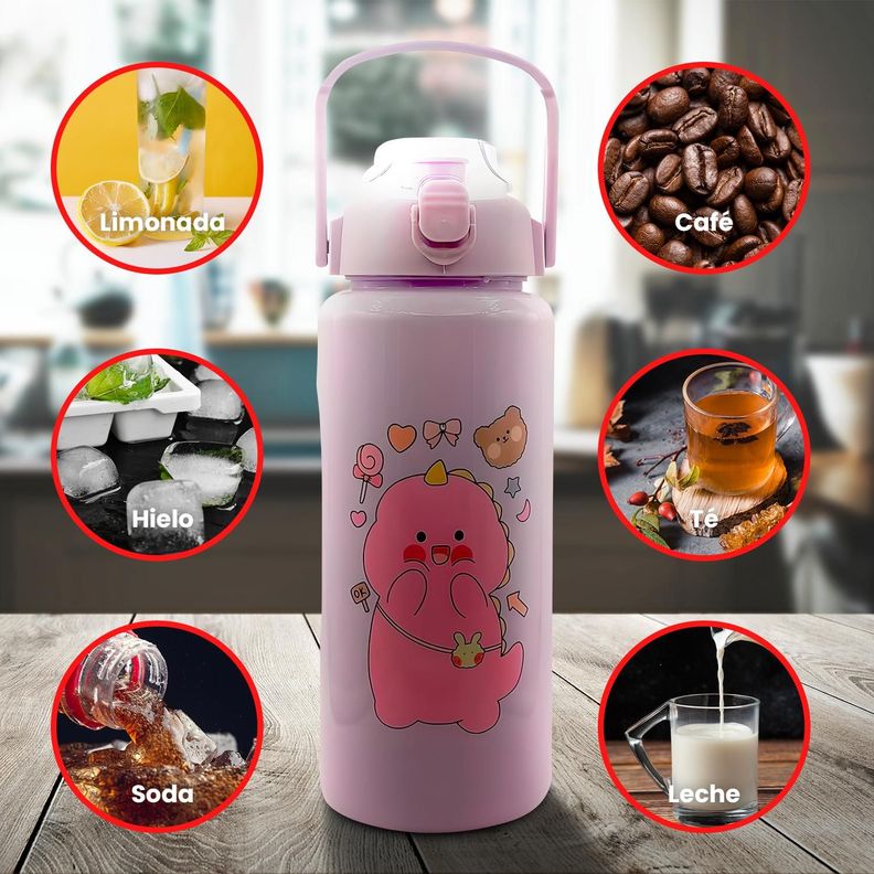Botellas de Agua Motivacional 2L 3 en 1-6