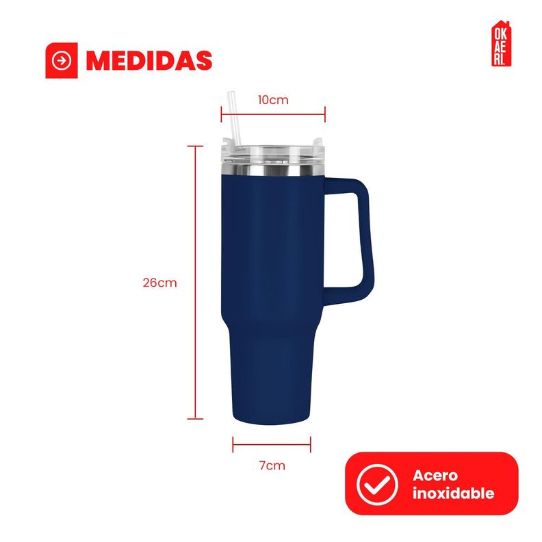 Vaso termico MUG 1.2l inoxidable frio calor-8