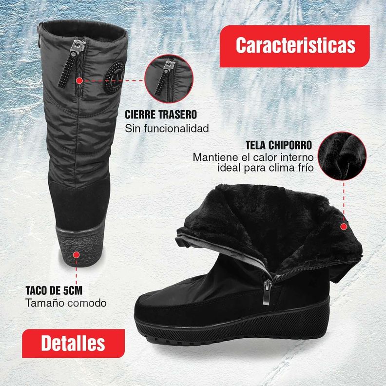 Botas De Mujer Impermeables Interior Chiporro-3