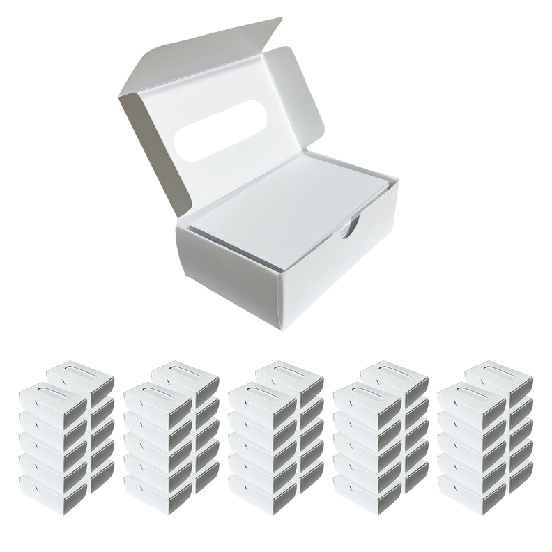 Caja Para Tarjetas De Visitas Presentacion 50 Cajas Blanco