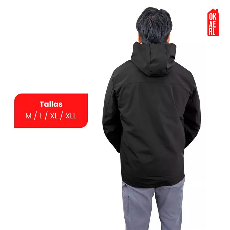 Chaqueta Cortaviento Impermeable Outdoor Hombre-8