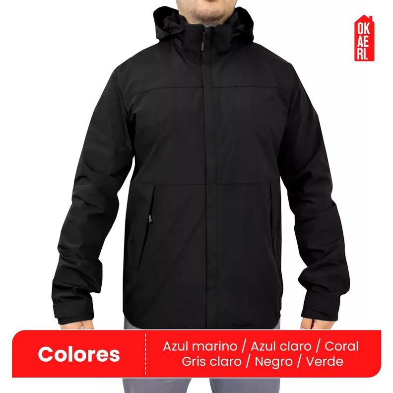 Chaqueta Cortaviento Impermeable Outdoor Hombre-9