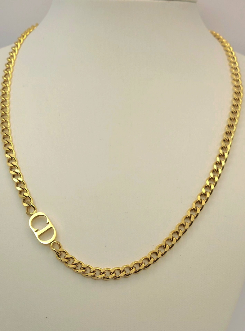Cadena de Oro Laminado 18K Modelo Diseñador -2