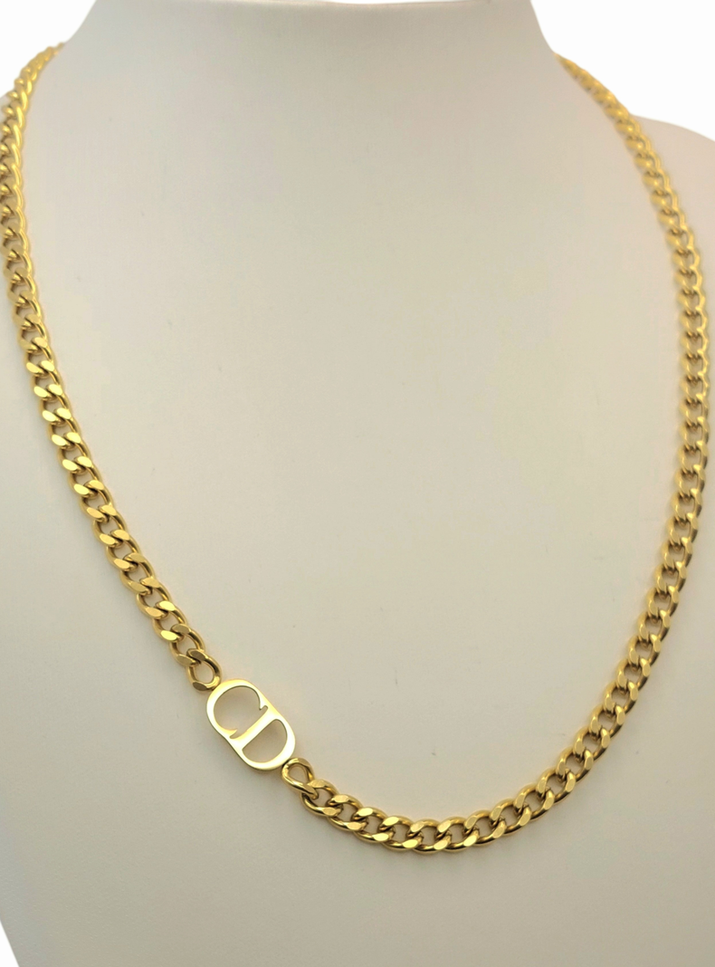 Cadena de Oro Laminado 18K Modelo Diseñador -4