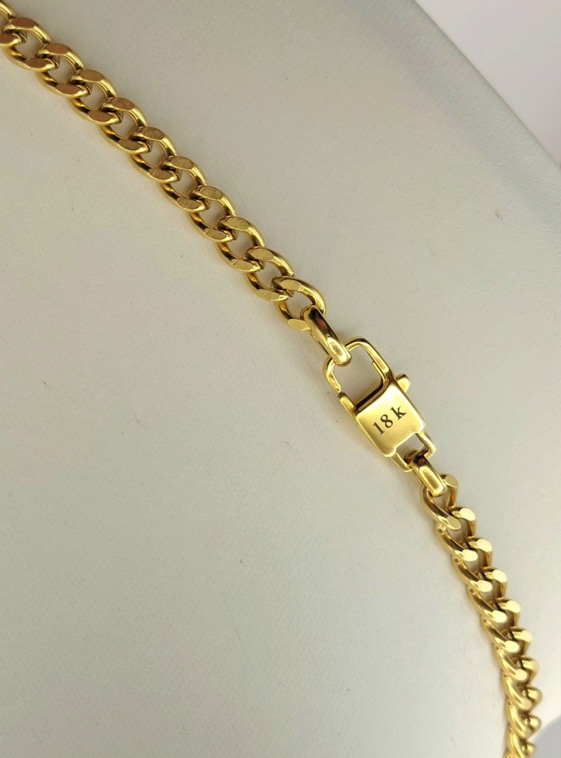 Cadena de Oro Laminado 18K Modelo Diseñador -5