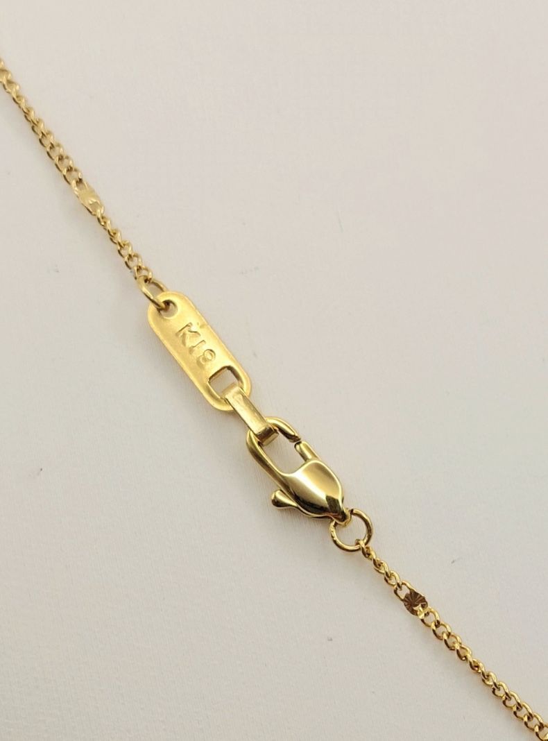  Cadena Oro Laminado 18K Virgen de Guadalupe con Esmeraldas -6