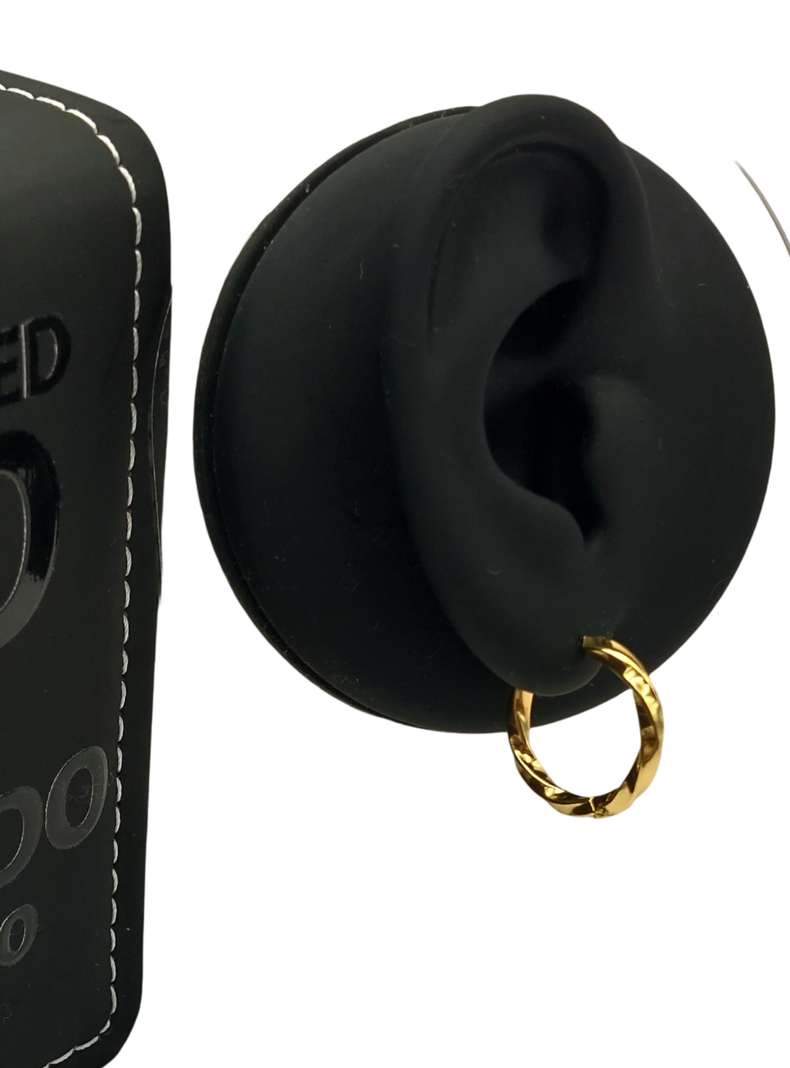 Argollas Enroscadas de Oro Laminado 18k, 20 mm-3