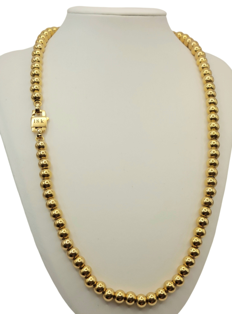 Collar de Esferas Oro 18K Laminado -1