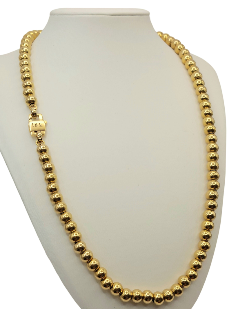 Collar de Esferas Oro 18K Laminado -4