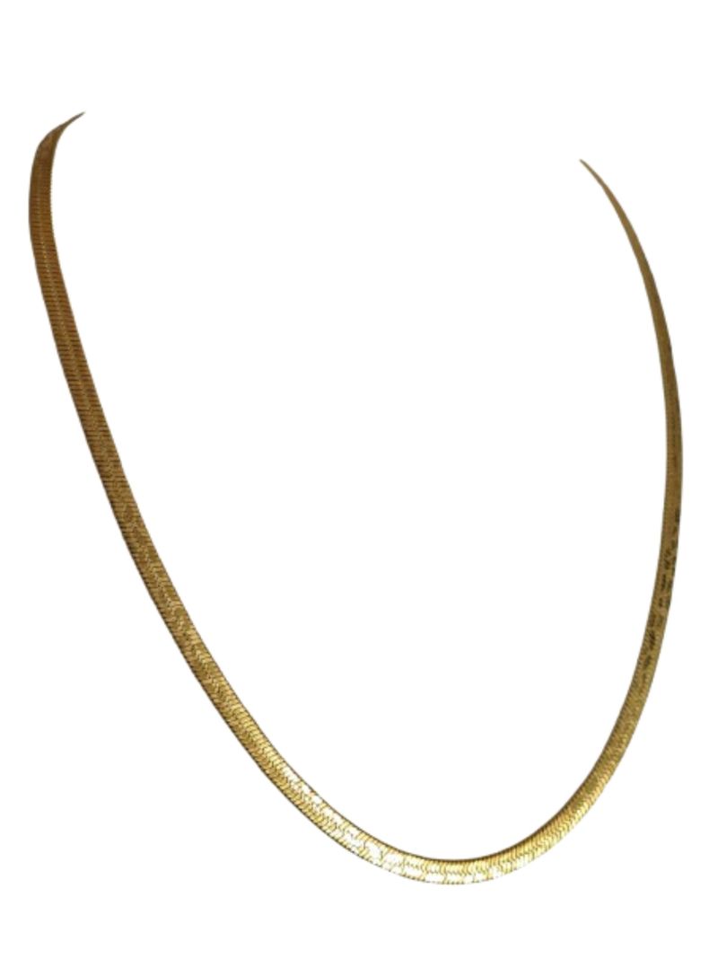 Cadena ORO Laminado 18K Tejido Serpiente Diseño Boa-1