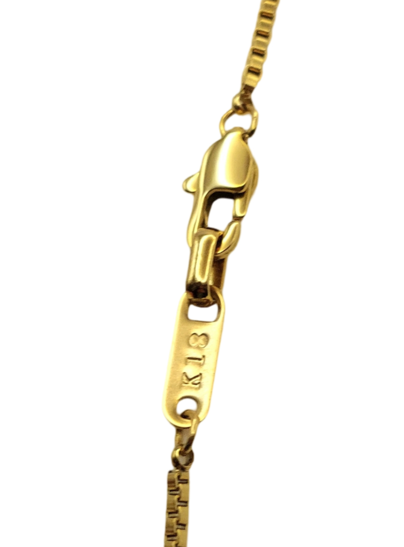 Cadena de Oro Laminado 18k Tejido Veneciano-1