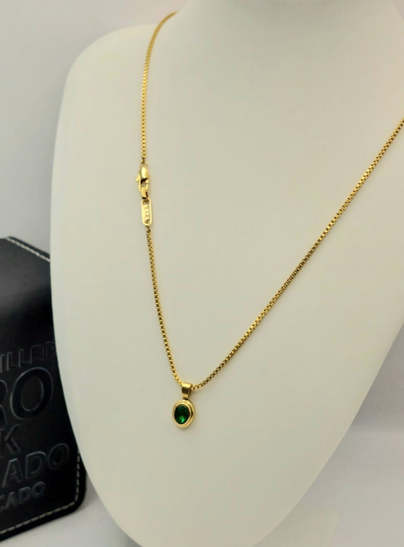 Cadena de Oro Laminado 18k Tejido Veneciano-3