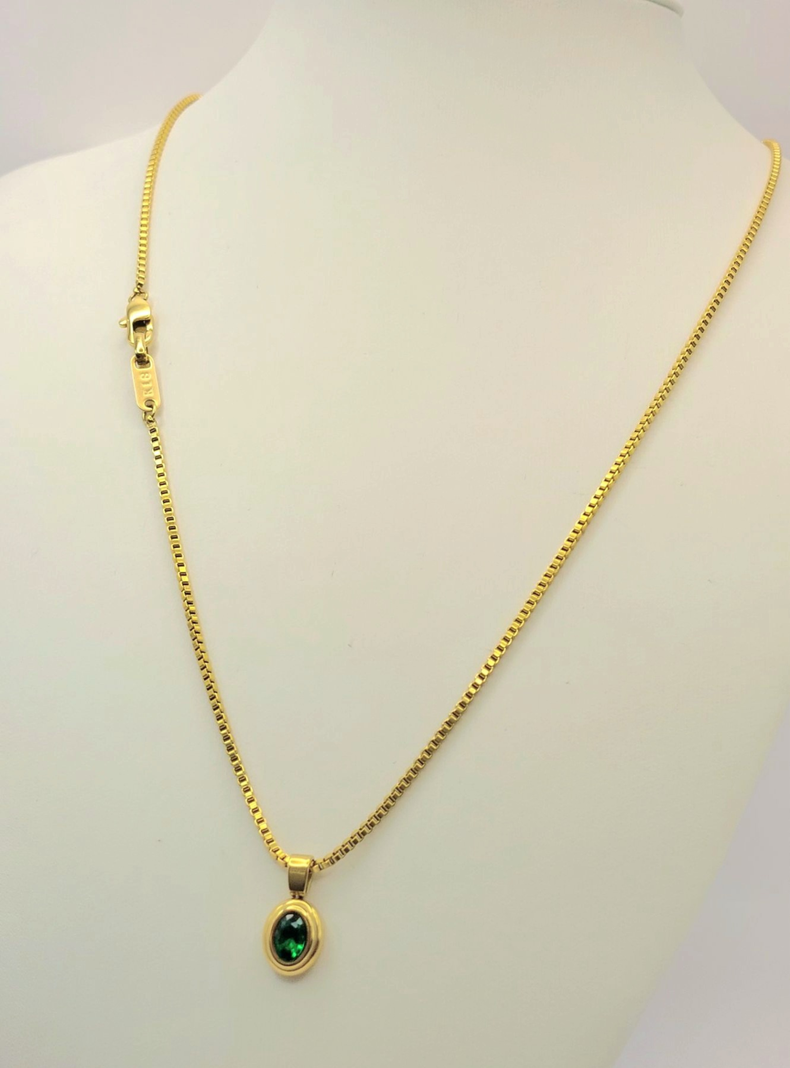 Cadena de Oro Laminado 18k Tejido Veneciano-5