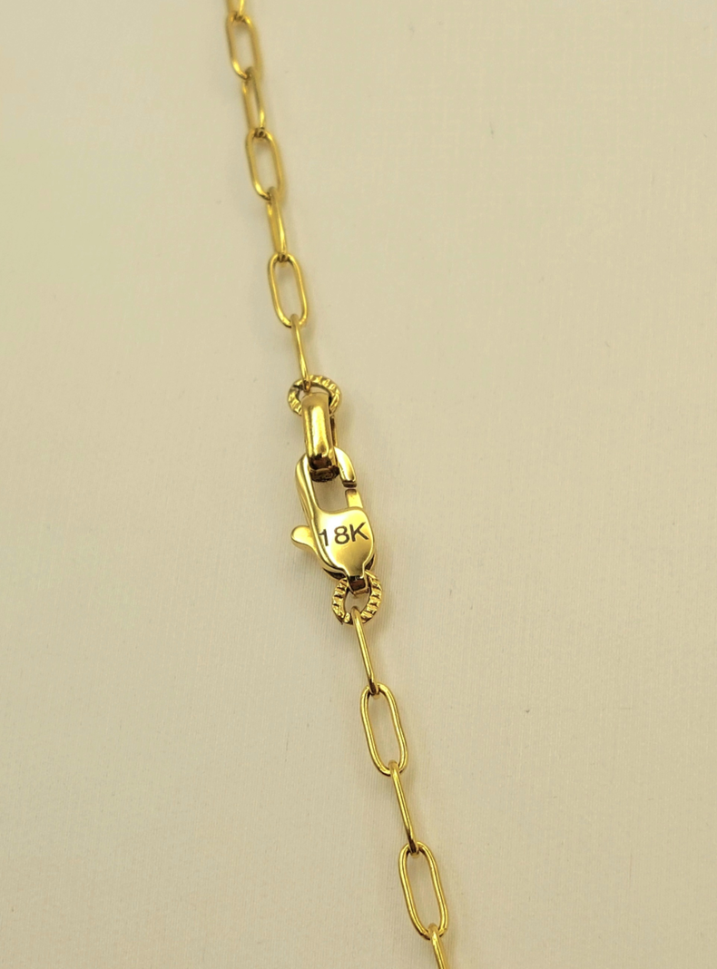 Cadena Tejido Clip con Medalla de Angel de la Guarda Rafael Oro 18K-3