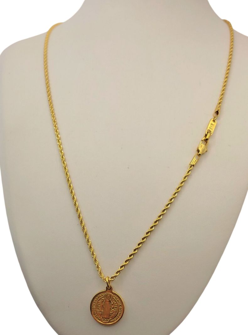 Cadena ORO Laminado 18K San Benito -0
