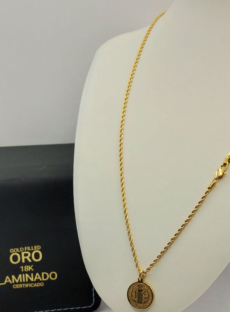Cadena ORO Laminado 18K San Benito -5