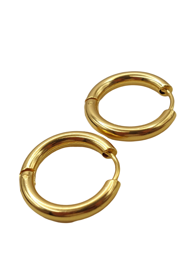 Argollas de Oro Laminado 18k 20mm-0