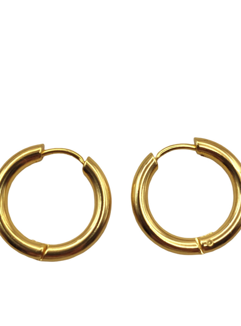 Argollas de Oro Laminado 18k 20mm-1