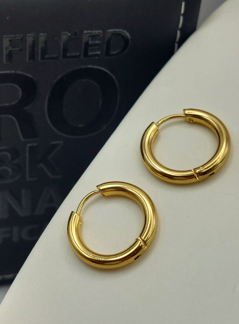 Argollas de Oro Laminado 18k 20mm-3