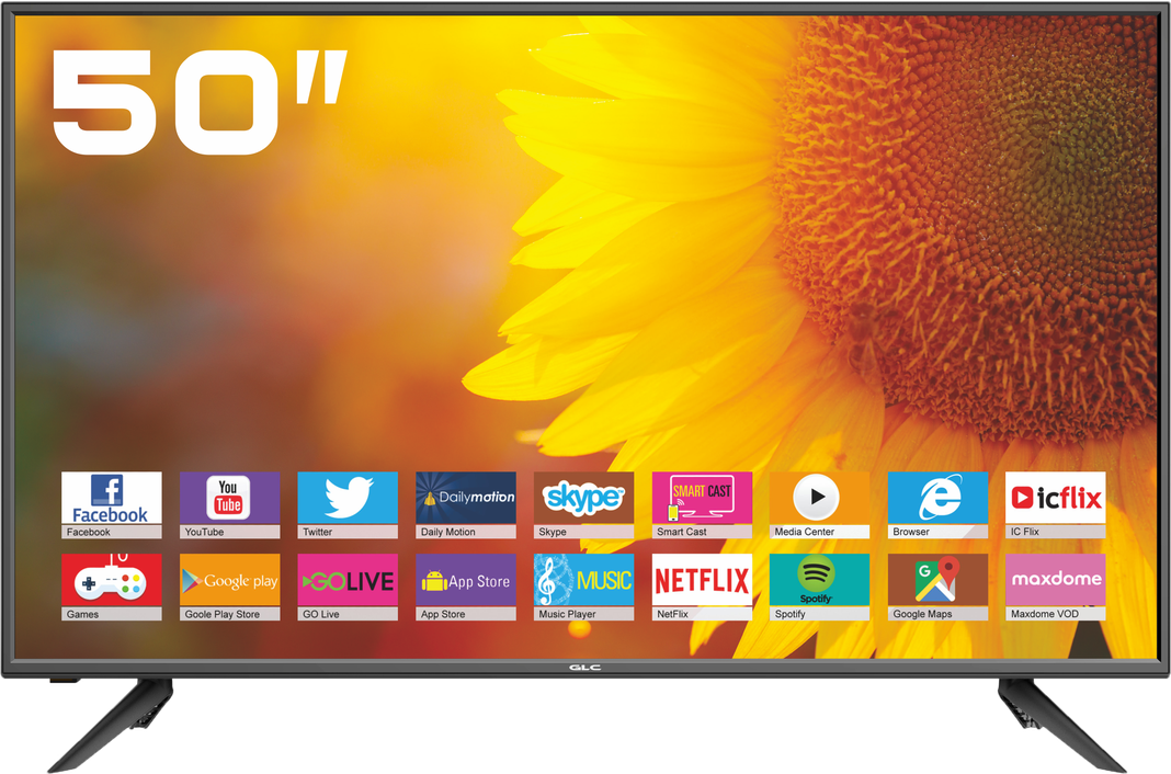 TELEVISOR LED SMART TV DE 50" 4K MARCA GLC.-0