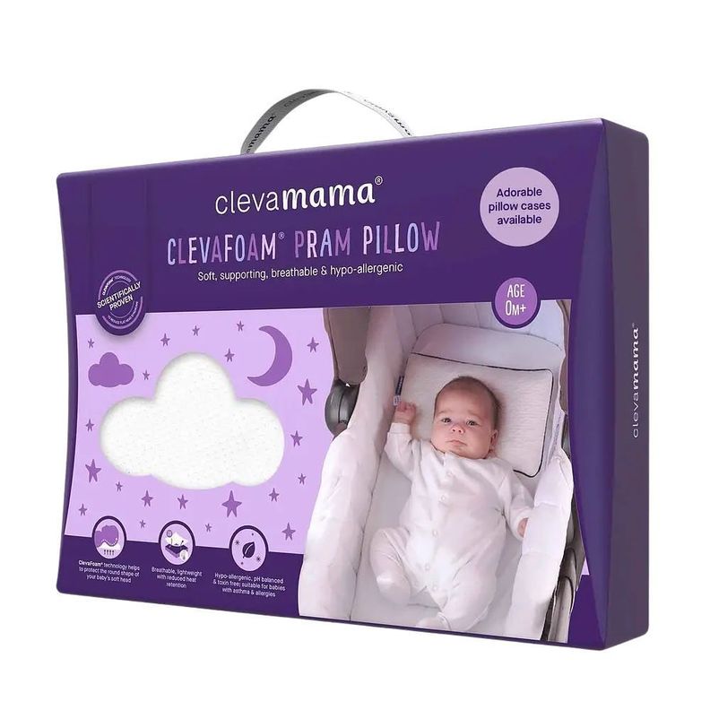 Almohada Visco El stica para Beb Clevamama Blanco