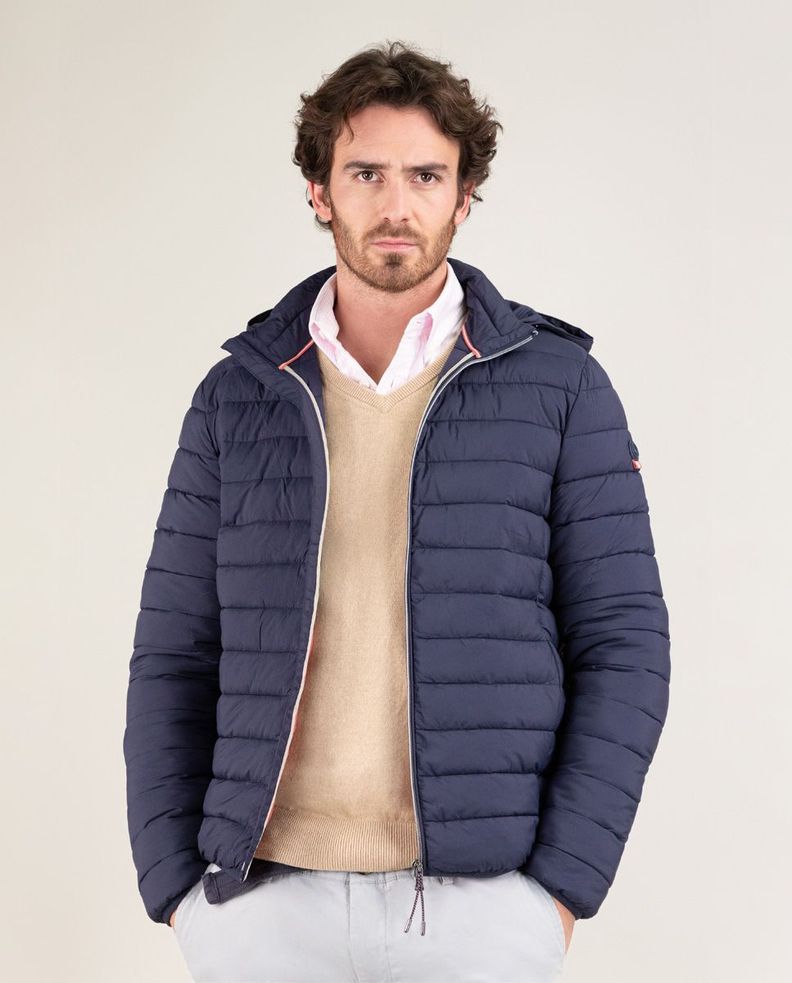 Chaqueta Acolchada Básica Marino HOMBRE PV 25