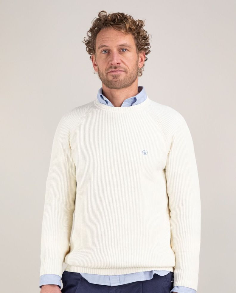 Jersey Punto Inglés Crudo HOMBRE PV 25